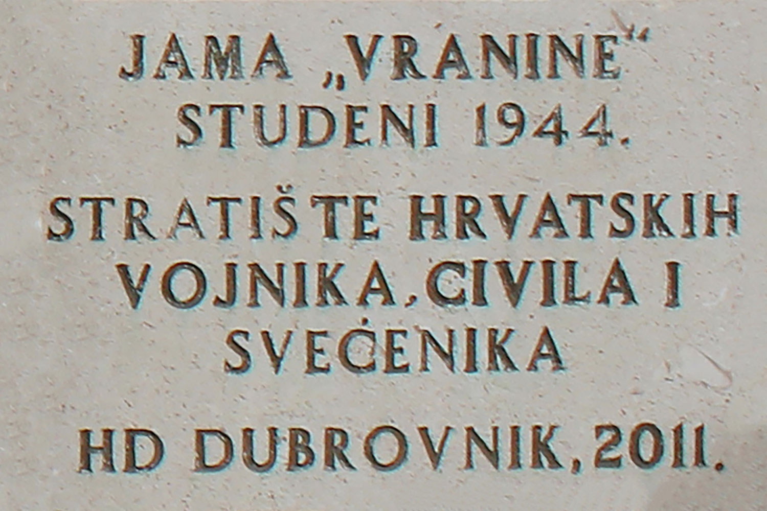 jama vranine studeni 1944 stratiste hrvatskih vojnika civila i svecenika hd dubrovnik 2011