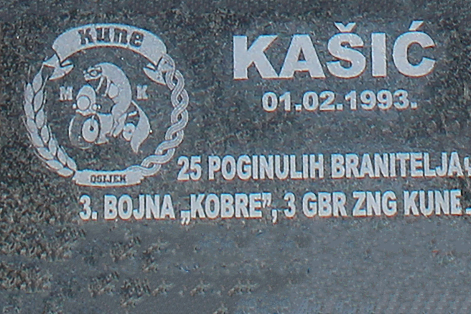 kasic 01 02 1993 25 poginulih branitelja 3 boja kobre 3 gbr zng kune
