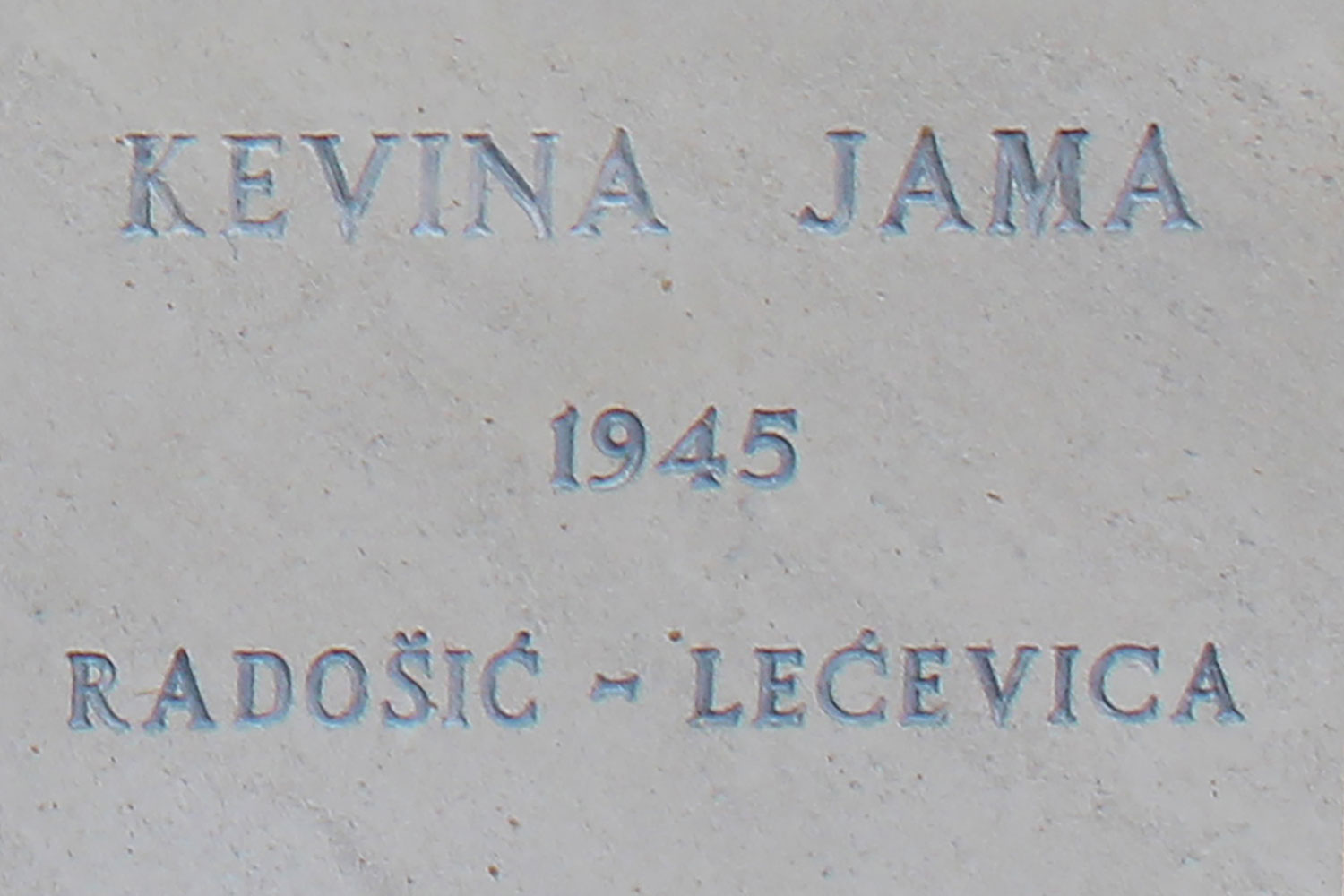 kevina jama 1945 radosic lecevica