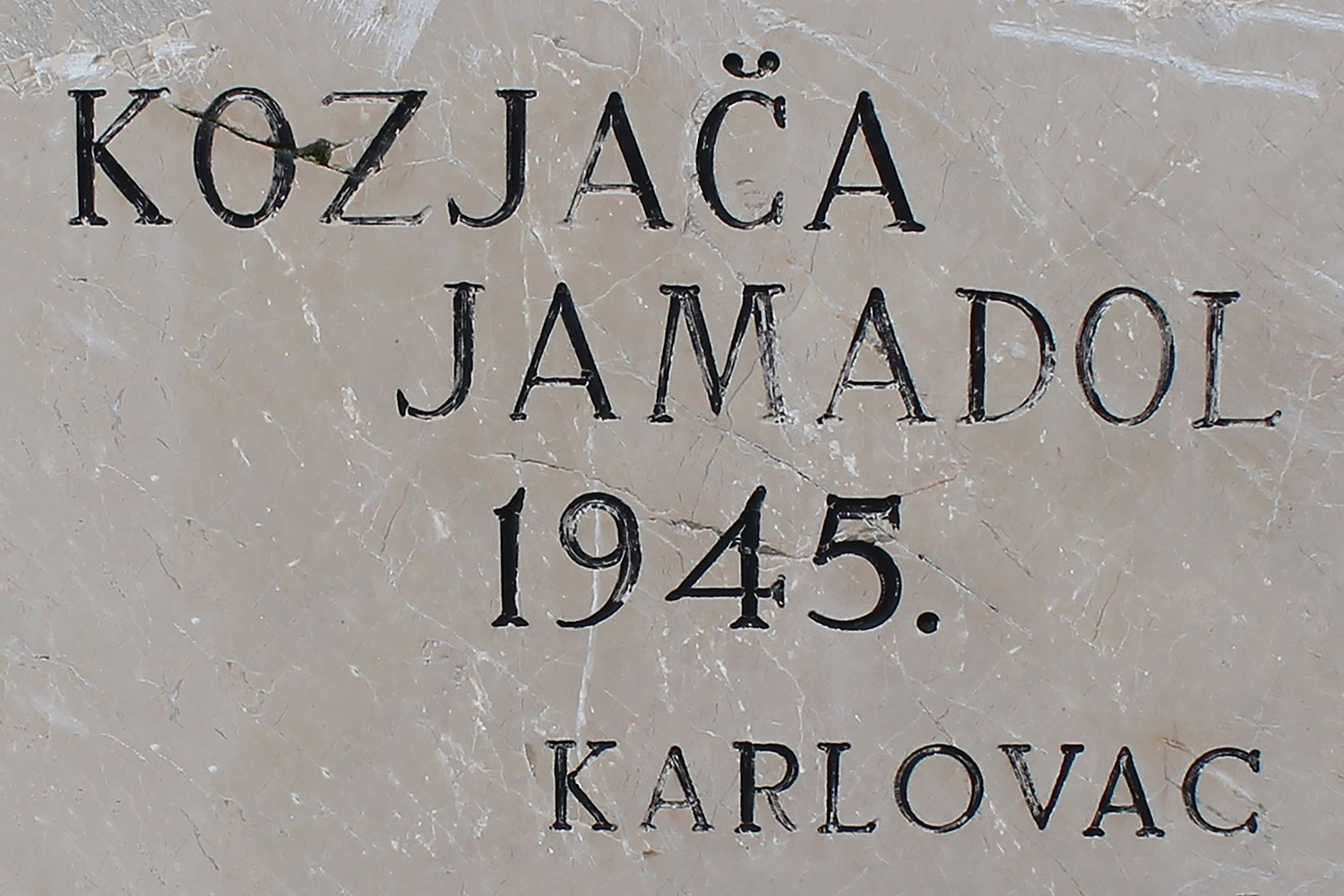 kozjaca jamadol 1945 karlovac