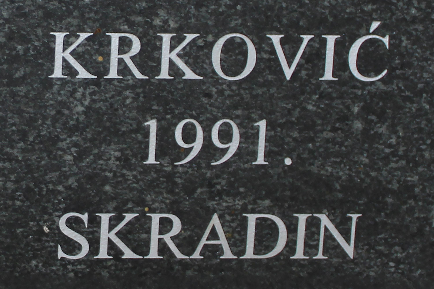 krkovic 1991 skradin
