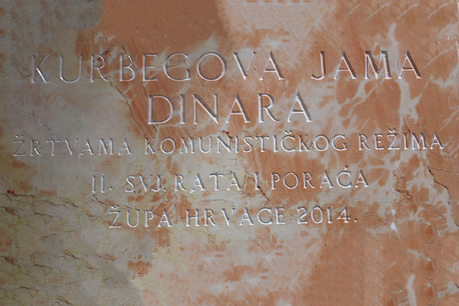 kurbegova jama dinara zrtvama komunistickog rezima ii svj rata i poraca zupa hrvace 2014