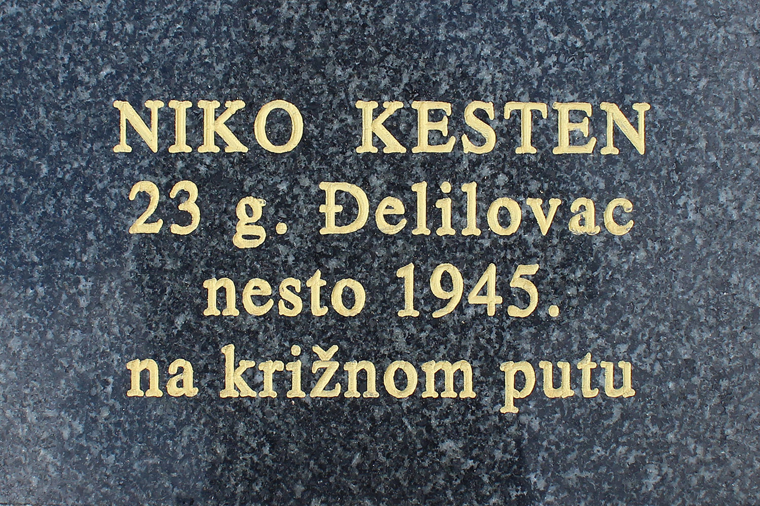 niko kesten 23 g delilovac nesto 1945 na kriznom putu bih