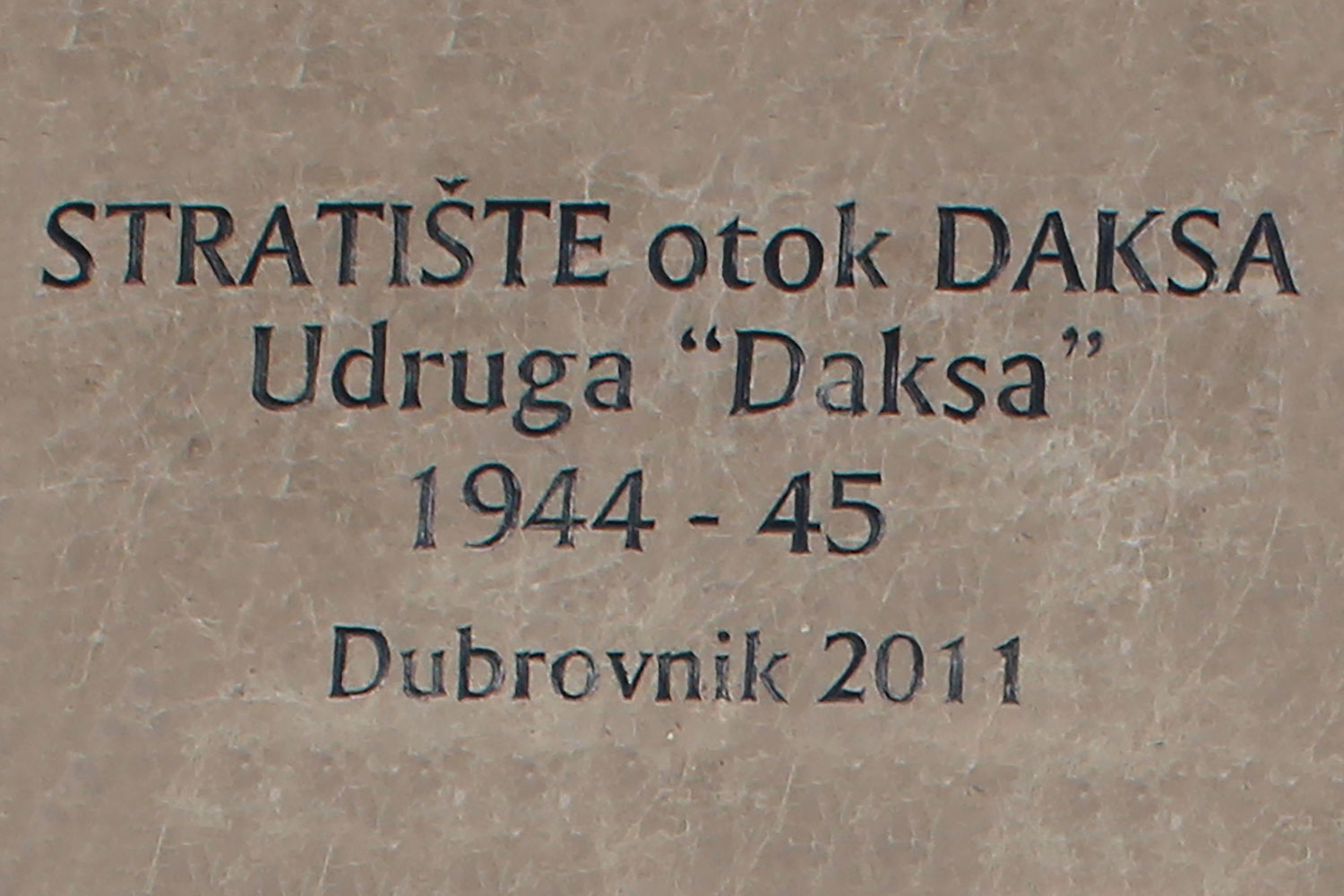 stratiste otok daksa udruga daksa 1944 45 dubrovnik 2011
