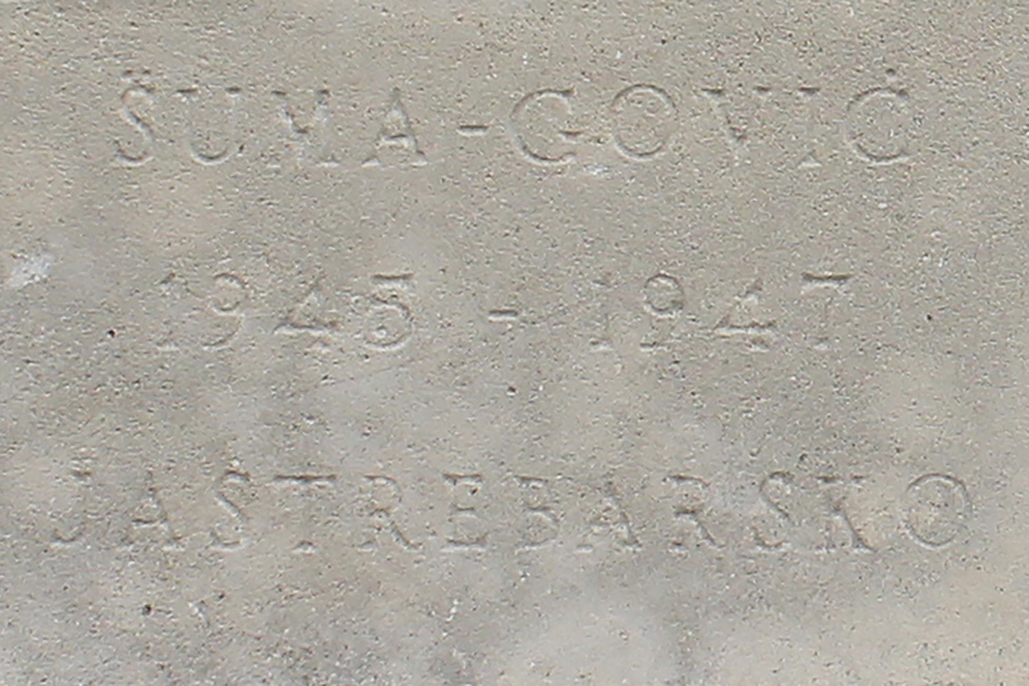 suma govic 1945 1947 jastrebarsko